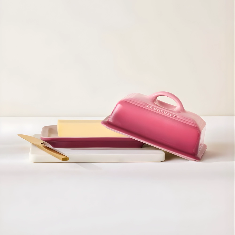 Manteigueira de Cerâmica Rose Quartz Le Creuset