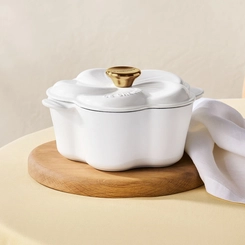 Panela Floral Tradicional 20 cm Branco Le Creuset