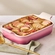 Travessa Retangular de Cerâmica Heritage 26 cm Rose Quartz Le Creuset