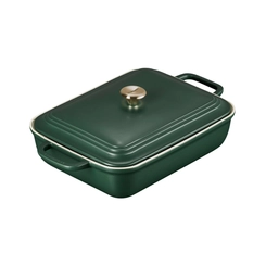 Travessa Retangular com Tampa San Francisco 4 Litros Forêt Le Creuset
