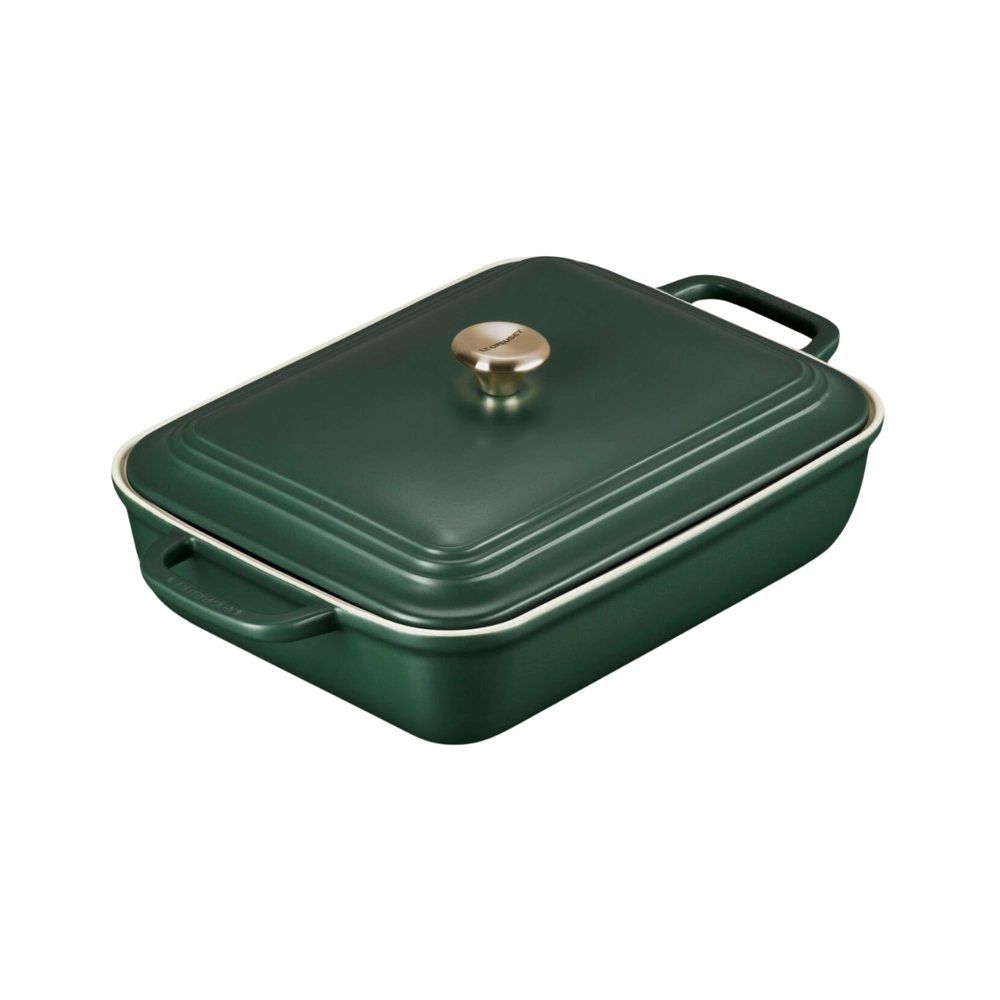 Travessa Retangular com Tampa San Francisco 4 Litros Forêt Le Creuset