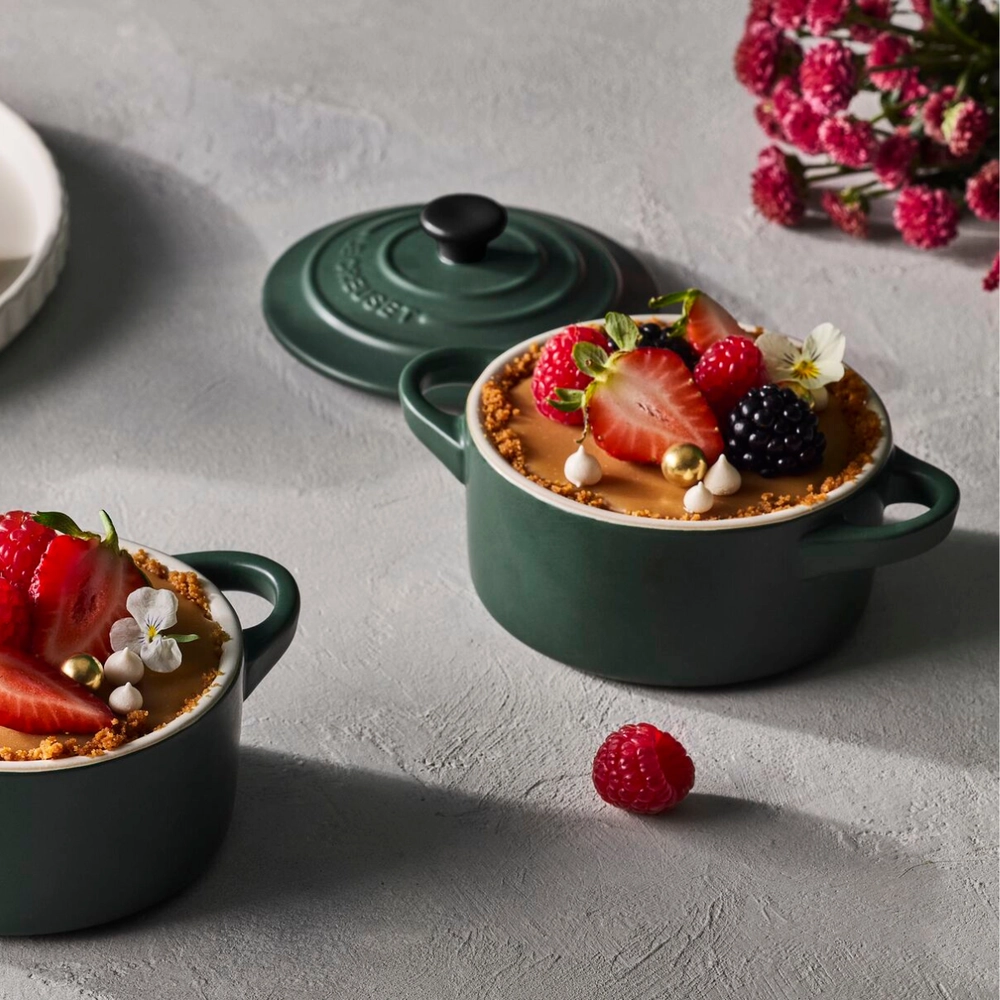 Mini Cocotte de Cerâmica Botão Preto 10 cm Forêt Le Creuset