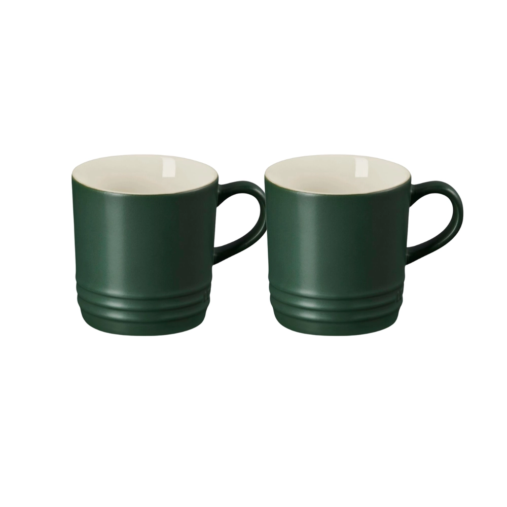 Jogo 2 Canecas Cappuccino de Cerâmica 200 ml Forêt Le Creuset