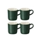 Jogo 4 Canecas de Chá de Cerâmica 350 ml Forêt Le Creuset