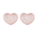 Set 2 Pratos de Cerâmica Coração 13 cm Shell Pink Le Creuset