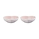Set 2 Pratos de Cerâmica Coração 13 cm Shell Pink Le Creuset