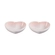 Set 2 Pratos de Cerâmica Coração 13 cm Shell Pink Le Creuset