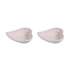 Set 2 Pratos Coração Sphere Petal 16 cm Shell Pink Le Creuset