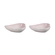 Set 2 Pratos Coração Sphere Petal 16 cm Shell Pink Le Creuset