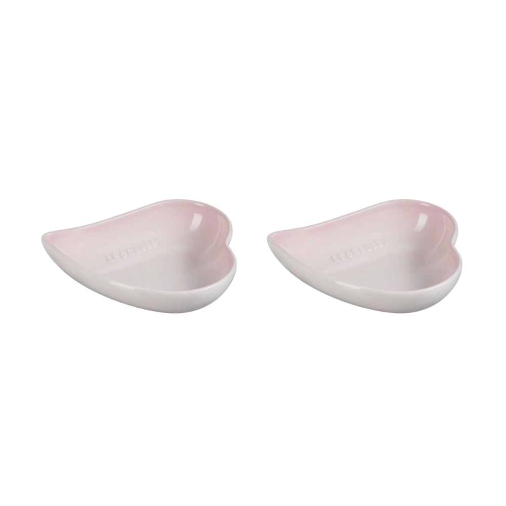 Set 2 Pratos Coração Sphere Petal 16 cm Shell Pink Le Creuset
