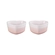 Jogo de 4 Ramekins de Cerâmica Coração Shell Pink Le Creuset