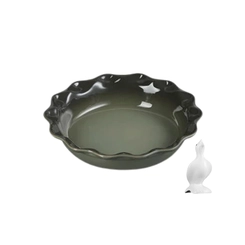 Kit de Travessa Redonda 23 cm Thyme e Pie Bird Branco Le Creuset