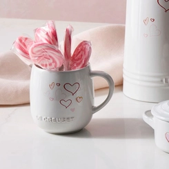 Caneca de Cerâmica Mon Coeur 380 ml Branco Le Creuset