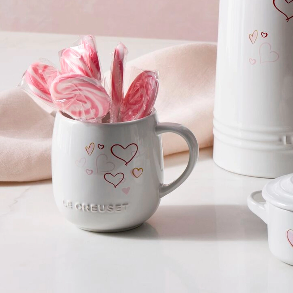 Caneca de Cerâmica Mon Coeur 380 ml Branco Le Creuset