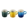 Jogo 3 Canecas Cappuccino de Cerâmica 200 ml Brasil Le Creuset