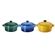 Jogo 3 Mini Cocotte de Cerâmica 10 cm Brasil Le Creuset