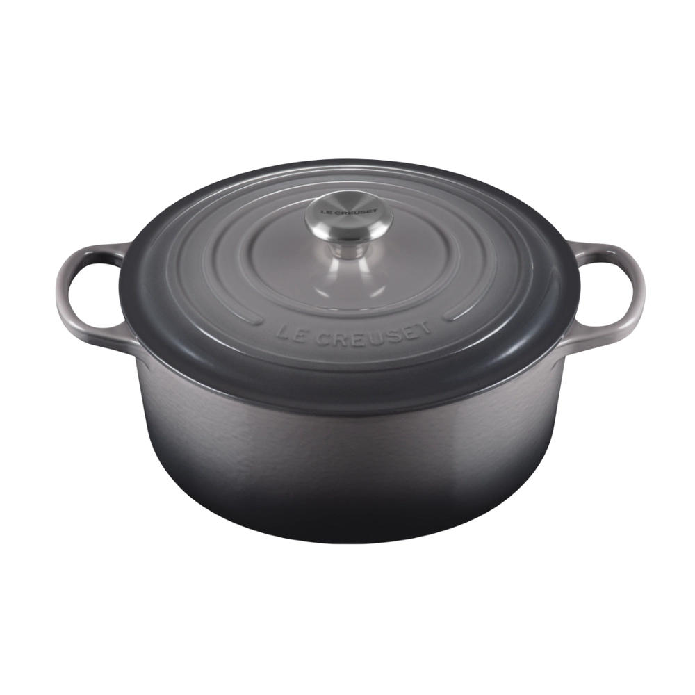 Panela Redonda Signature 30 cm Flint Le Creuset