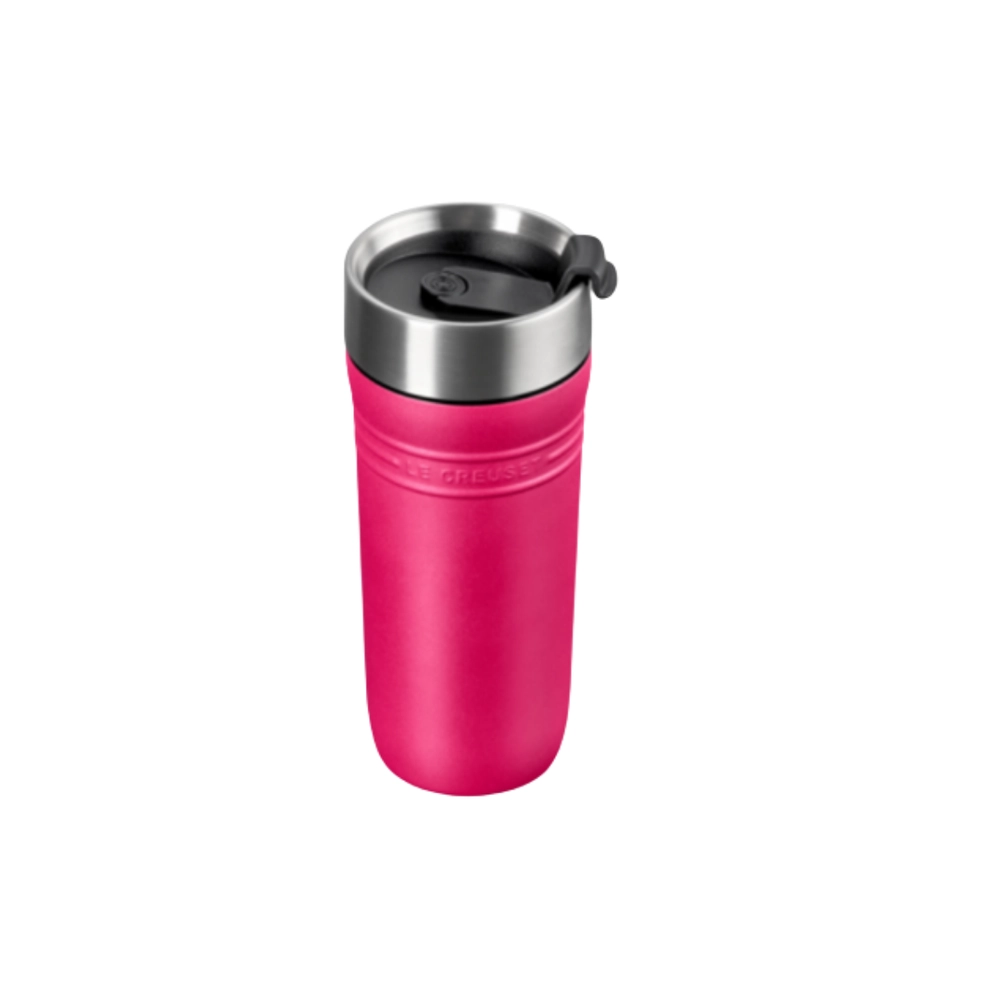 Caneca Térmica de Aço Inox 350 ml On The Go Berry Le Creuset