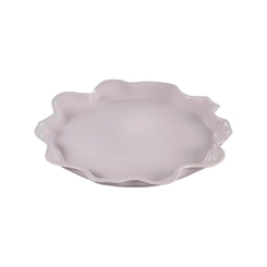 Prato de Servir em Cerâmica Ruffle 36 cm Shallot Le Creuset