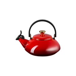 Chaleira Zen com Pegador Dourado 1,5 Litros Vermelho Le Creuset