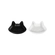 Set 2 Pratos de Cerâmica Gato Preto e Branco Le Creuset