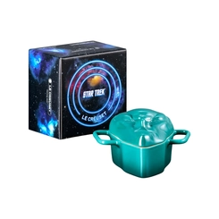 Mini Cocotte de Cerâmica Balok Star Trek 300 ml Bleu Riviera Le Creuset