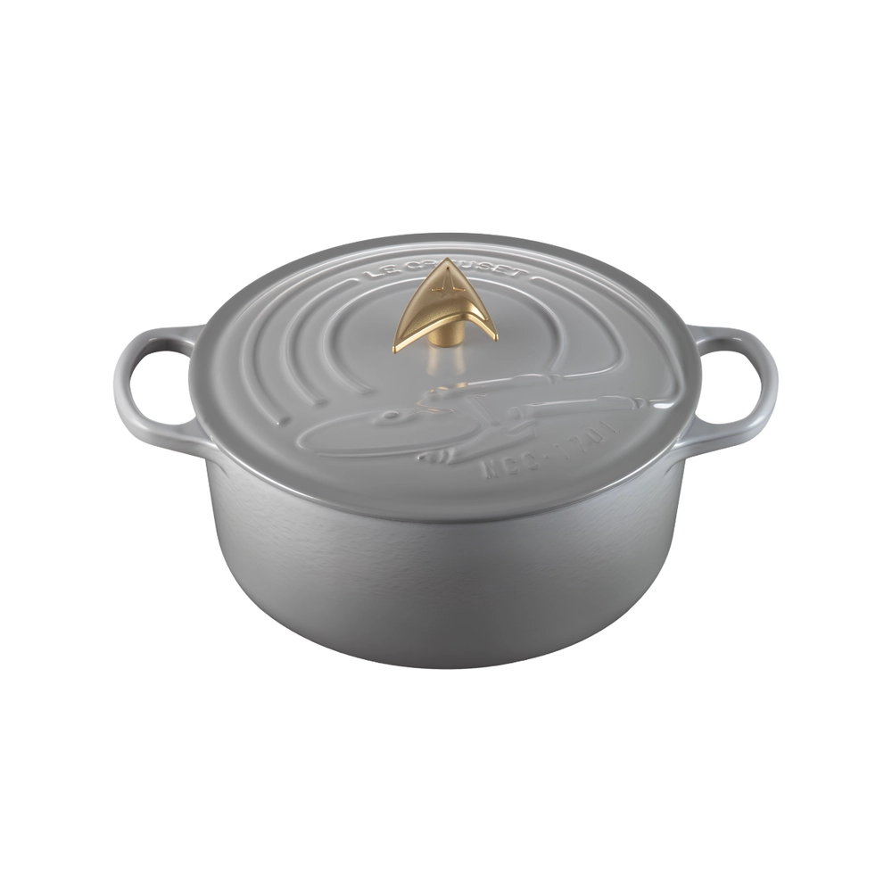 Panela Redonda Signature Enterprise Star Trek 26 cm Misty Grey Le Creuset