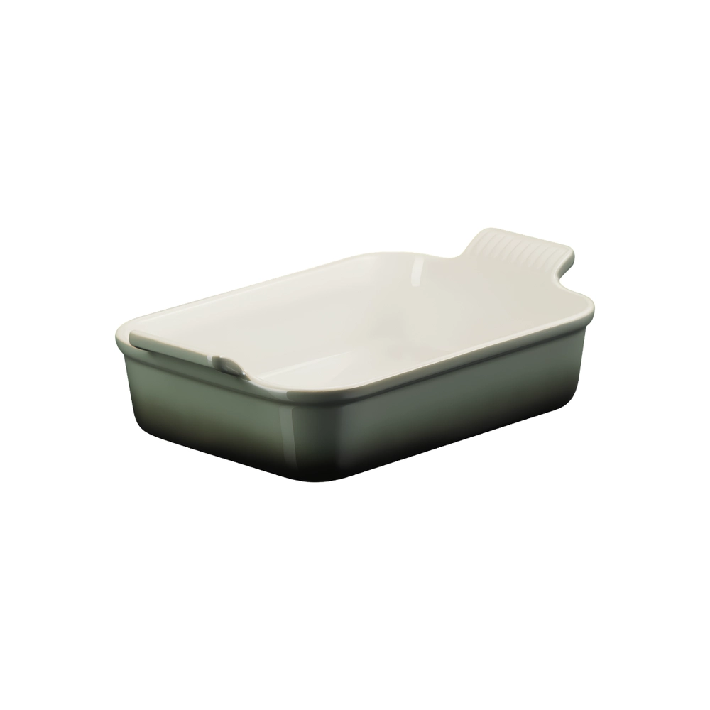 Travessa Retangular de Cerâmica Heritage 19 cm Thyme Le Creuset