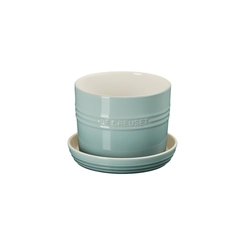 Vaso para Ervas com Bandeja 14 cm Sea Salt Le Creuset