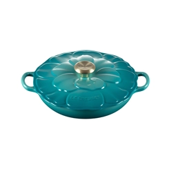 Caçarola Buffet Signature Petal 26 cm Bleu Riviera Le Creuset