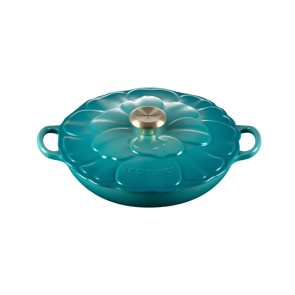 Caçarola Buffet Signature Petal 26 cm Bleu Riviera Le Creuset