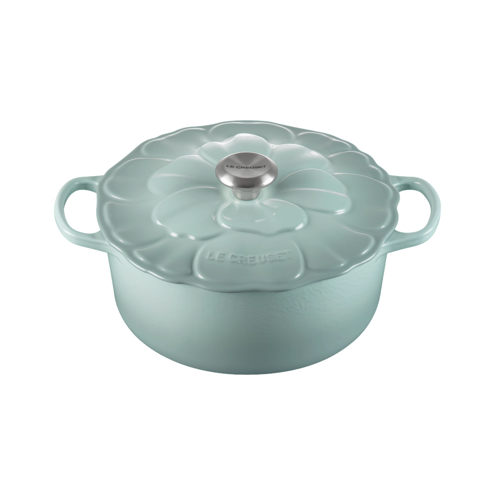 Panela Redonda Signature Petal 26 cm Sea Salt Le Creuset