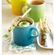 Jogo 2 Canecas Espresso de Cerâmica 100 ml Azul Caribe Le Creuset