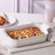 Travessa Retangular de Cerâmica Heritage 26 cm Meringue Le Creuset