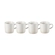 Jogo 4 Canecas Espresso de Cerâmica 100 ml Meringue Le Creuset