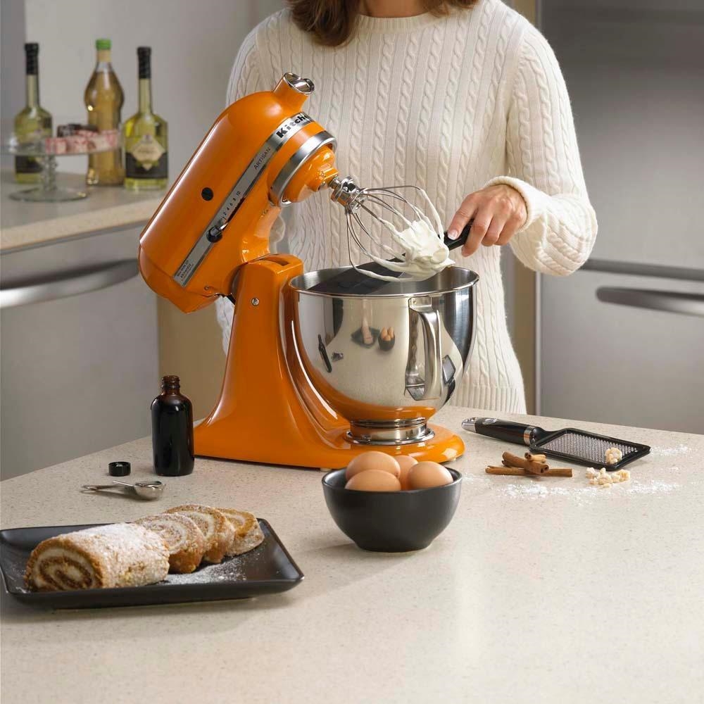 Batedeira Stand Mixer Artisan 110v Tangerine KitchenAid