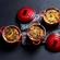 Jogo 4 Mini Cocotte de Cerâmica 10 cm Vermelho Le Creuset